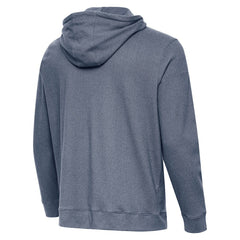 Seattle Seahawks Antigua 50th Season Cloud Pullover Hoodie - Heather Navy Hoodies