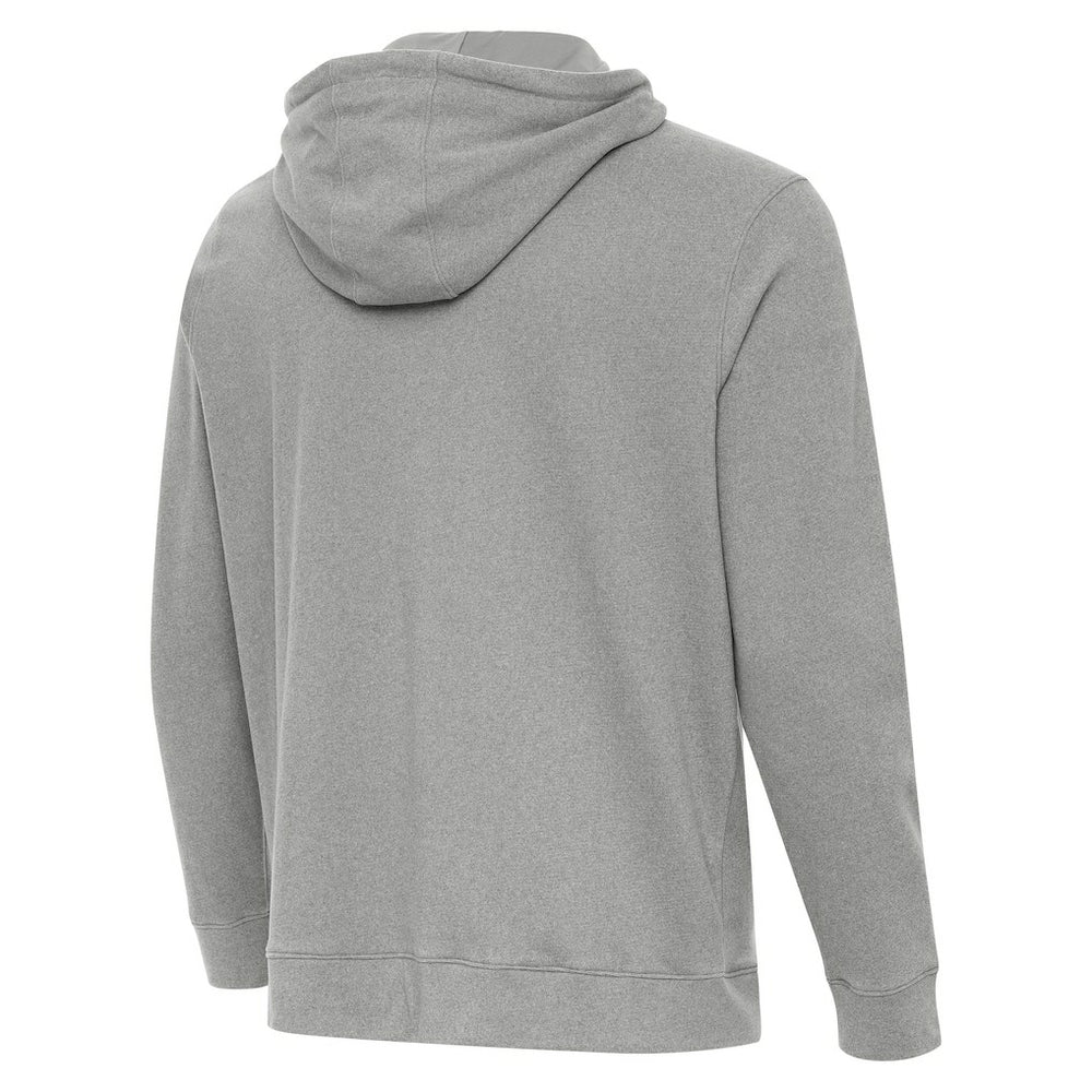 Seattle Seahawks Antigua 50th Season Cloud Pullover Hoodie - Heather Gray Hoodies