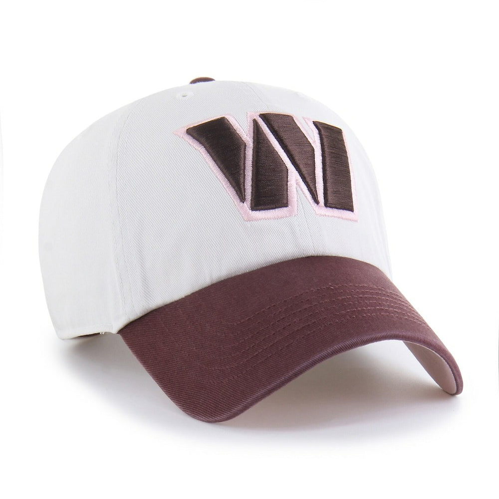 Washington Commanders '47 Unisex Love Letter Clean Up Adjustable Hat - Stone/Burgundy Hats