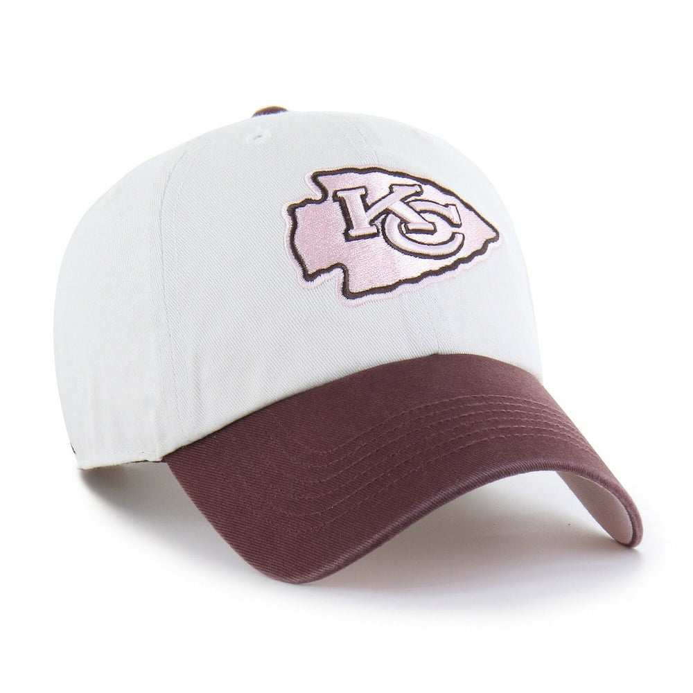 Kansas City Chiefs '47 Unisex Love Letter Clean Up Adjustable Hat - Stone/Burgundy Hats