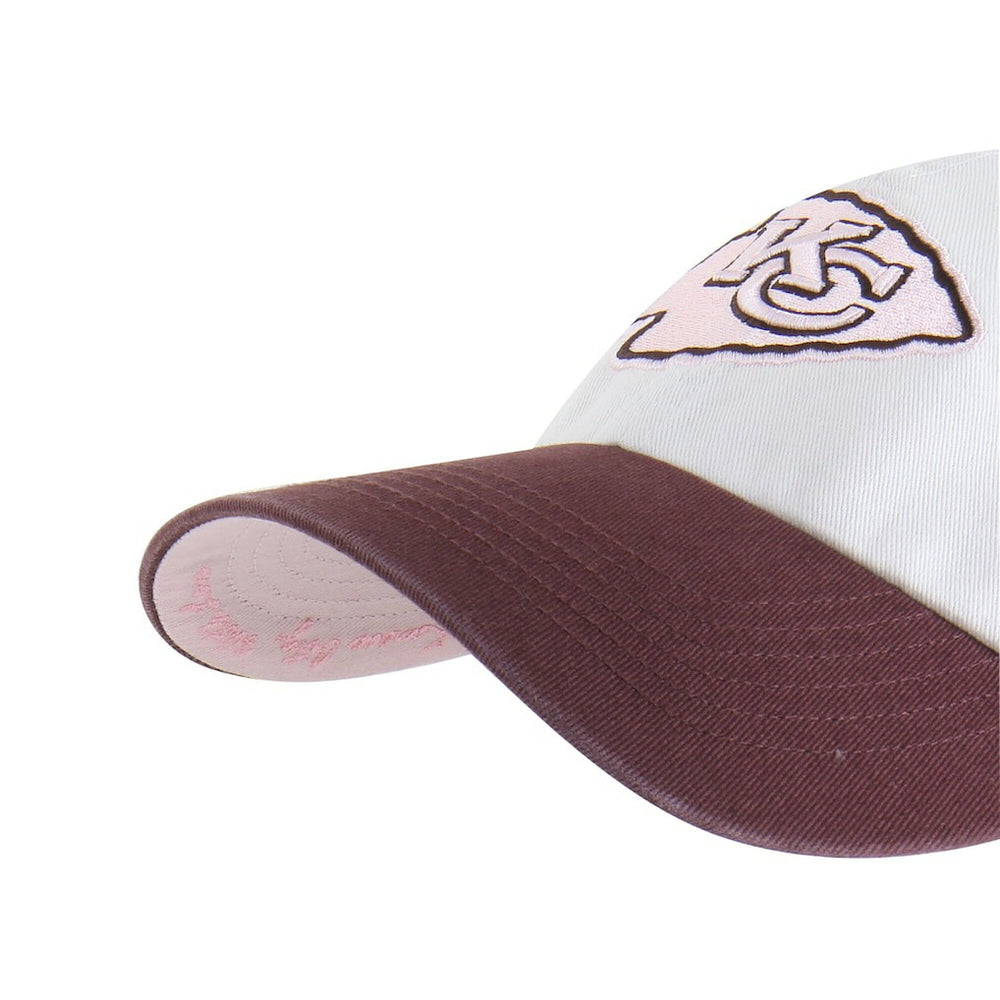 Kansas City Chiefs '47 Unisex Love Letter Clean Up Adjustable Hat - Stone/Burgundy Hats