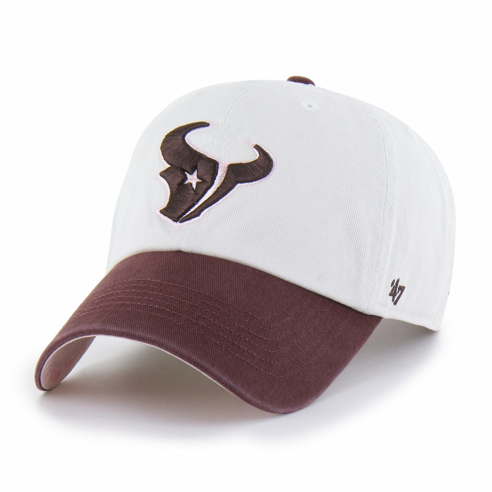 Houston Texans '47 Unisex Love Letter Clean Up Adjustable Hat - Stone/Burgundy Hats