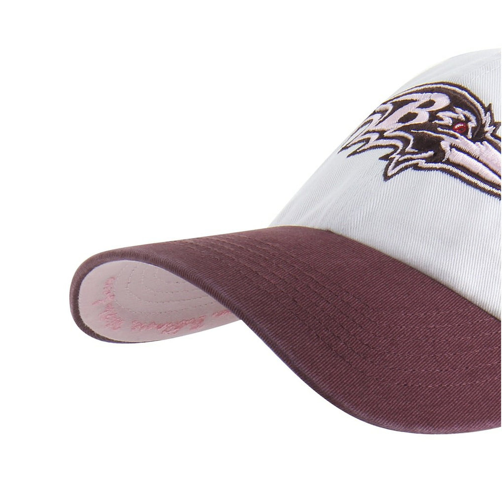 Baltimore Ravens '47 Unisex Love Letter Clean Up Adjustable Hat - Stone/Burgundy Hats