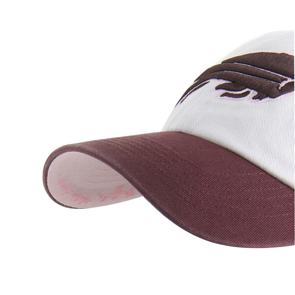 Buffalo Bills '47 Unisex Love Letter Clean Up Adjustable Hat - Stone/Burgundy Hats