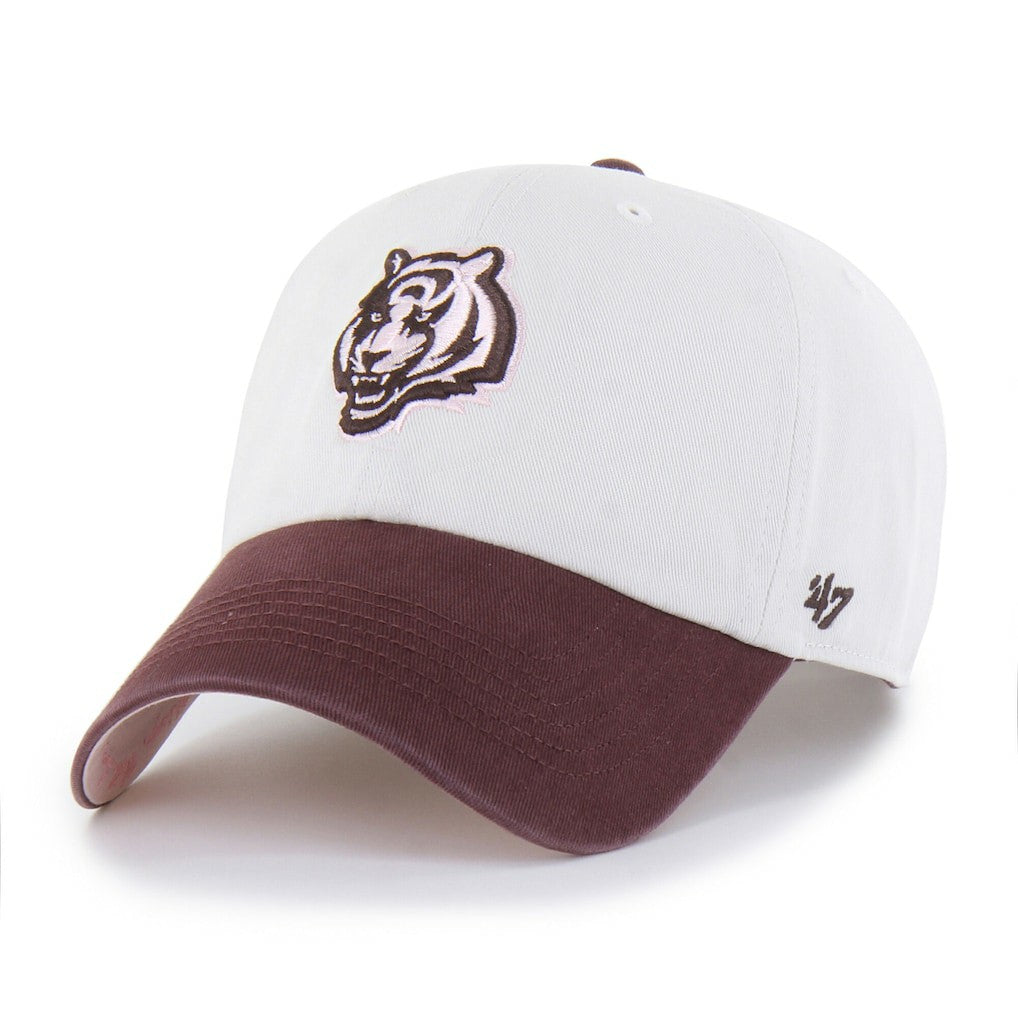 Cincinnati Bengals '47 Unisex Love Letter Clean Up Adjustable Hat - Stone/Burgundy Hats