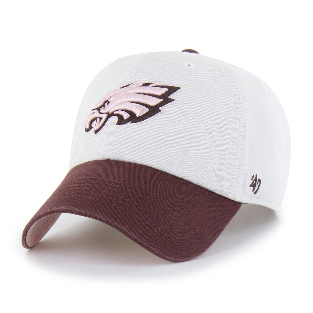 Philadelphia Eagles '47 Unisex Love Letter Clean Up Adjustable Hat - Stone/Burgundy Hats