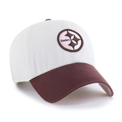 Pittsburgh Steelers '47 Unisex Love Letter Clean Up Adjustable Hat - Stone/Burgundy Hats
