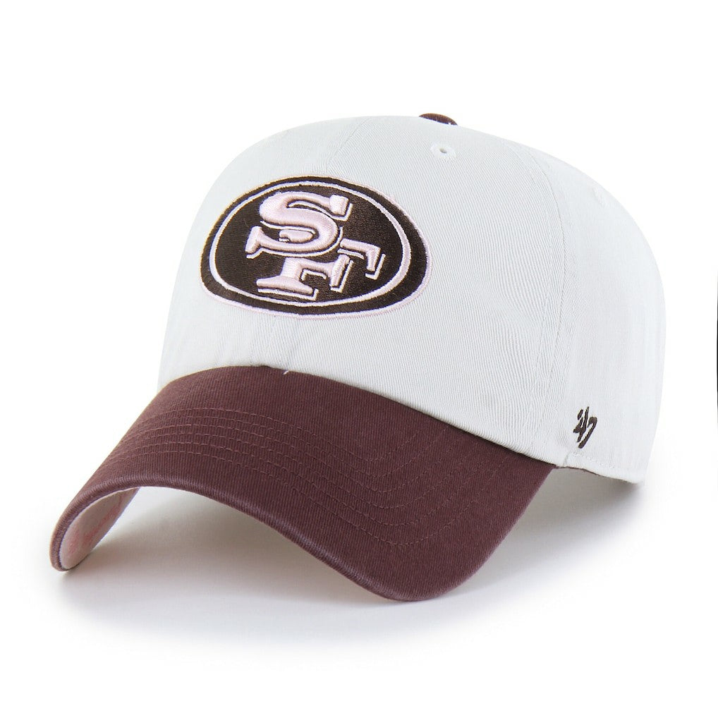 San Francisco 49ers '47 Unisex Love Letter Clean Up Adjustable Hat - Stone/Burgundy Hats