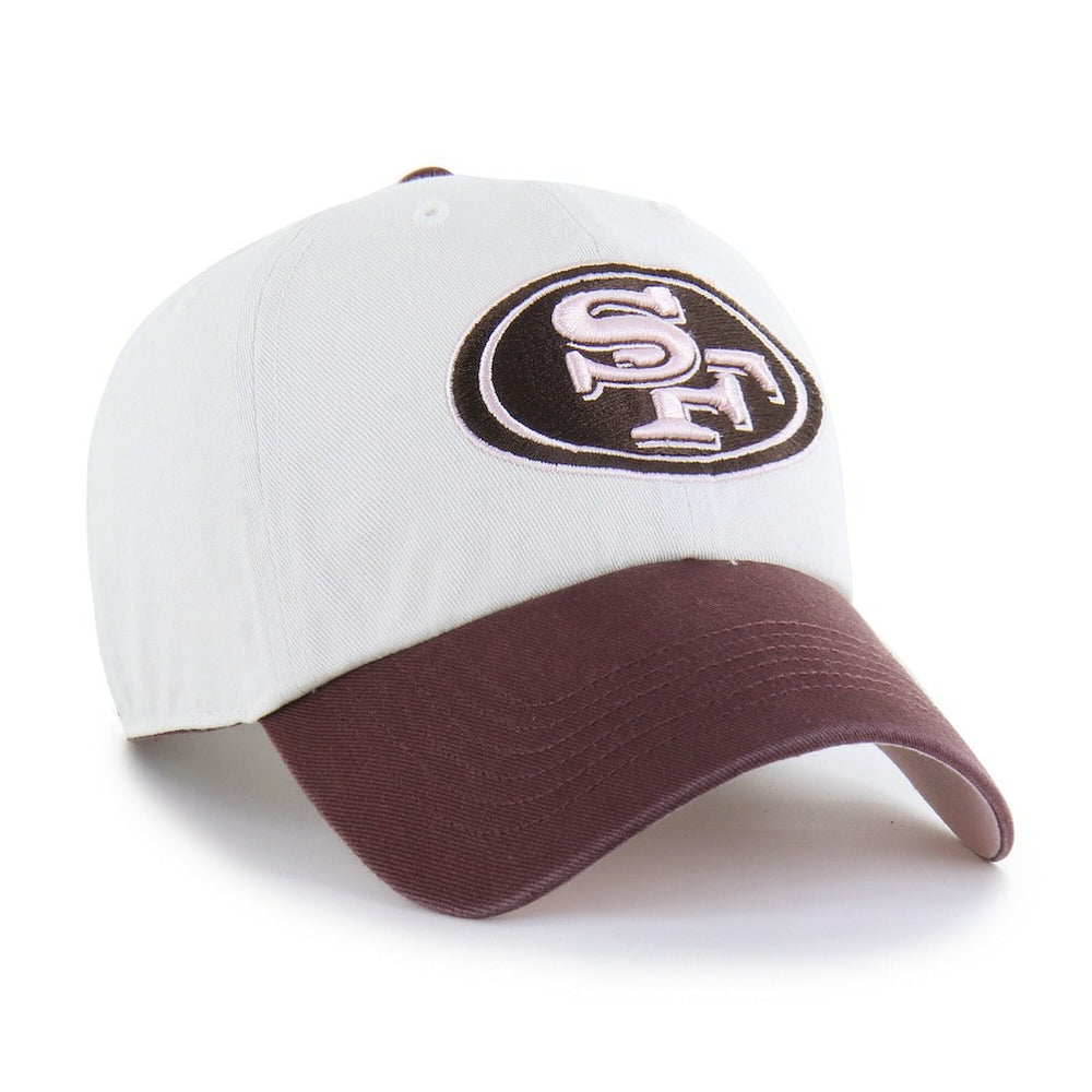 San Francisco 49ers '47 Unisex Love Letter Clean Up Adjustable Hat - Stone/Burgundy Hats