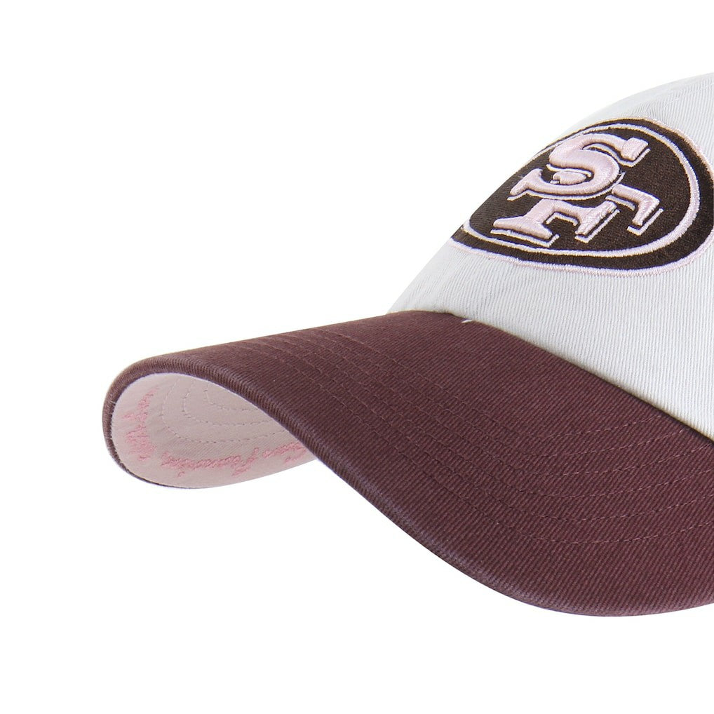 San Francisco 49ers '47 Unisex Love Letter Clean Up Adjustable Hat - Stone/Burgundy Hats