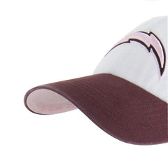 Los Angeles Chargers '47 Unisex Love Letter Clean Up Adjustable Hat - Stone/Burgundy Hats