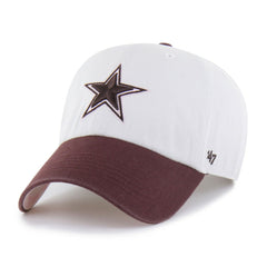 Dallas Cowboys '47 Unisex Love Letter Clean Up Adjustable Hat - Stone/Burgundy Hats