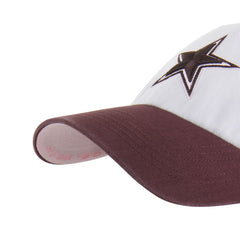 Dallas Cowboys '47 Unisex Love Letter Clean Up Adjustable Hat - Stone/Burgundy Hats