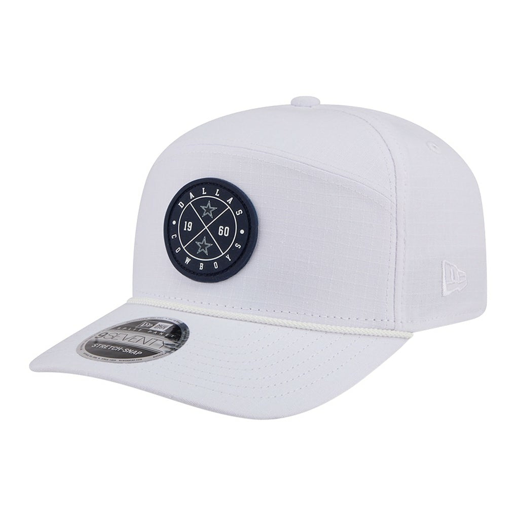 Dallas Cowboys New Era Quick Strike Split Panel 9SEVENTY Stretch-Snap Hat - White Hats