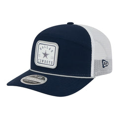 Dallas Cowboys New Era Quick Strike Split Panel 9SEVENTY Stretch-Snap Trucker Hat - Navy Hats