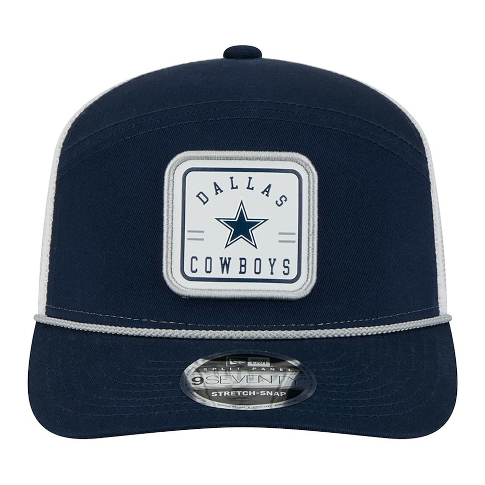 Dallas Cowboys New Era Quick Strike Split Panel 9SEVENTY Stretch-Snap Trucker Hat - Navy Hats