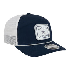 Dallas Cowboys New Era Quick Strike Split Panel 9SEVENTY Stretch-Snap Trucker Hat - Navy Hats