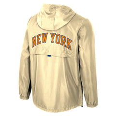 New York Knicks Stadium Essentials Unisex 2025/26 City Edition Compete Quarter-Zip Hoodie Jacket Tan