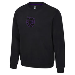 Sacramento Kings Stadium Essentials Unisex Club Level Chenille Sweatshirt Black