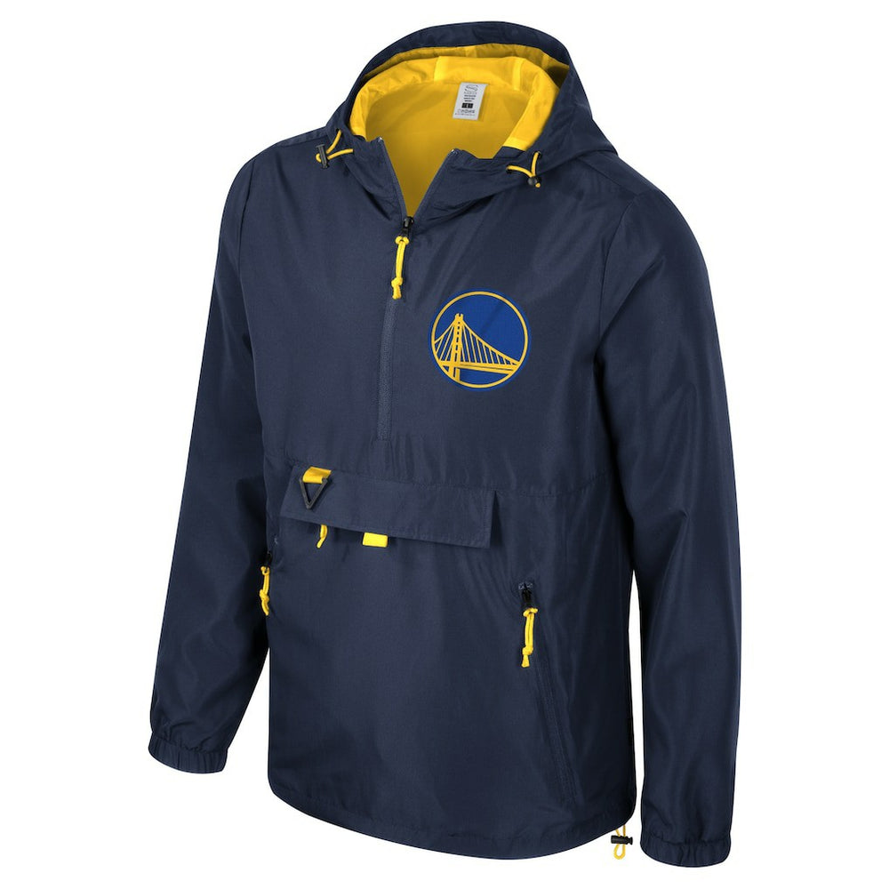 Golden State Warriors Stadium Essentials Unisex Compete Quarter-Zip Hoodie Jacket Navy