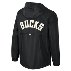 Milwaukee Bucks Stadium Essentials Unisex Compete Quarter-Zip Hoodie Jacket Black