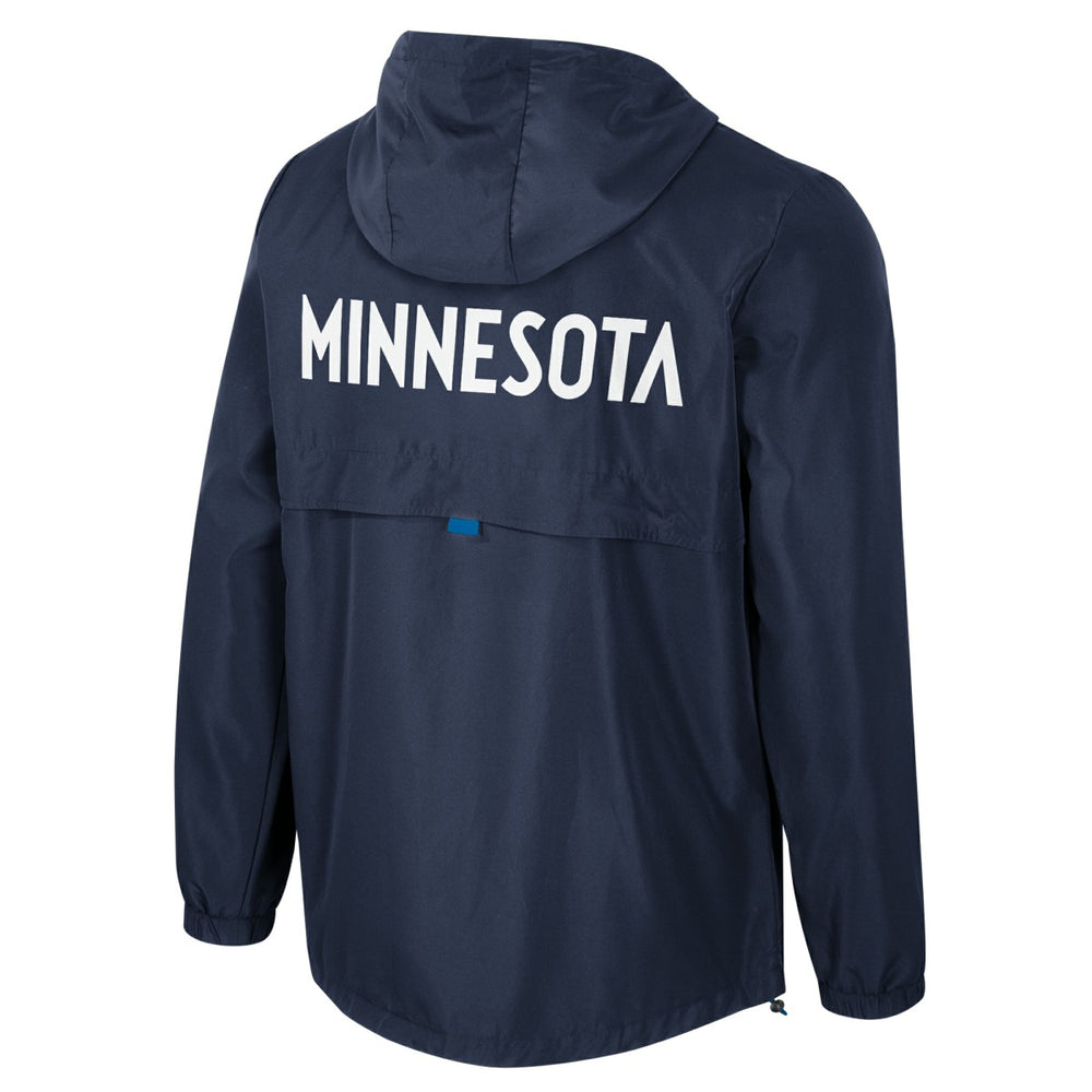 Minnesota Timberwolves Stadium Essentials Unisex Compete Quarter-Zip Hoodie Jacket Navy outlet