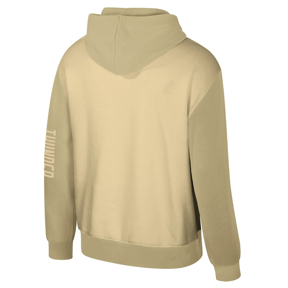 Oklahoma City Thunder Stadium Essentials Unisex Rafters Burst Hoodie Khaki