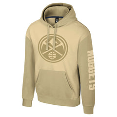 Denver Nuggets Stadium Essentials Unisex Rafters Burst Hoodie Khaki
