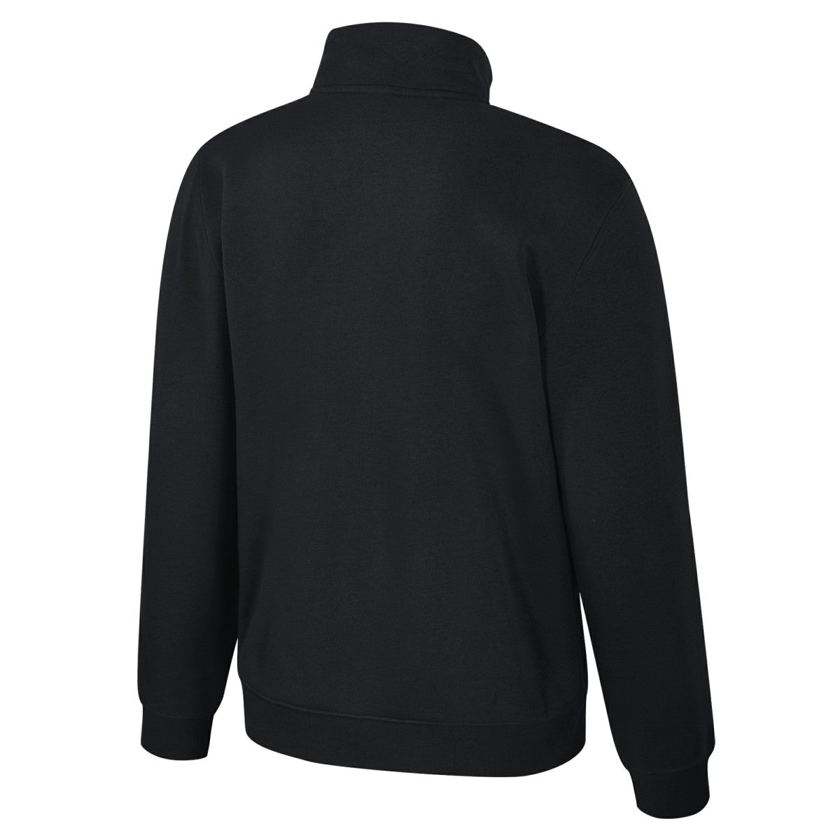 Los Angeles Lakers Stadium Essentials Unisex Varsity Trainer Quarter-Zip Pullover Black