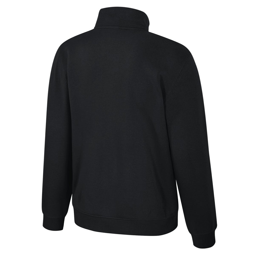 Los Angeles Lakers Stadium Essentials Unisex Varsity Trainer Quarter-Zip Pullover Black