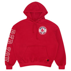 Boston Red Sox Aviator Nation x MLB Unisex Tri-Blend Pullover Hoodie - Red Hoodies
