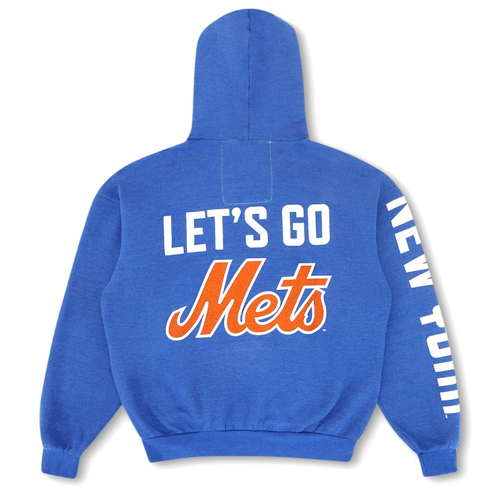 New York Mets Aviator Nation x MLB Unisex Relaxed Tri-Blend Hoodie - Royal Hoodies