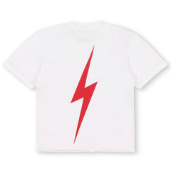 Texas Rangers Aviator Nation x MLB Women's Bolt Boyfriend Tri-Blend T-Shirt - White T-shirts