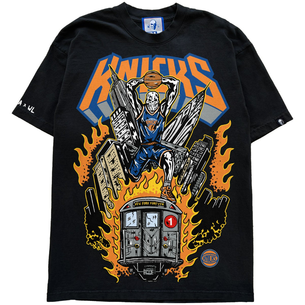 New York Knicks Warren Lotas x Fest Subway T-Shirt Black - Fanatics