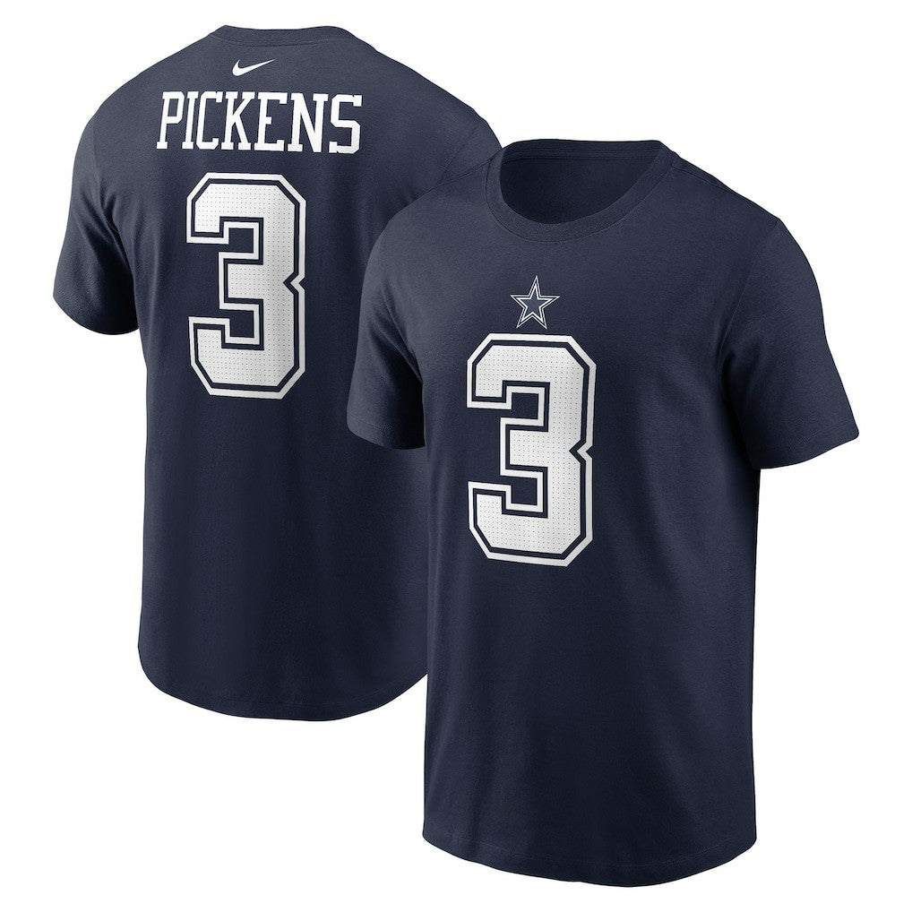 George Pickens Dallas Cowboys Name & Number T-Shirt - Navy T-shirts