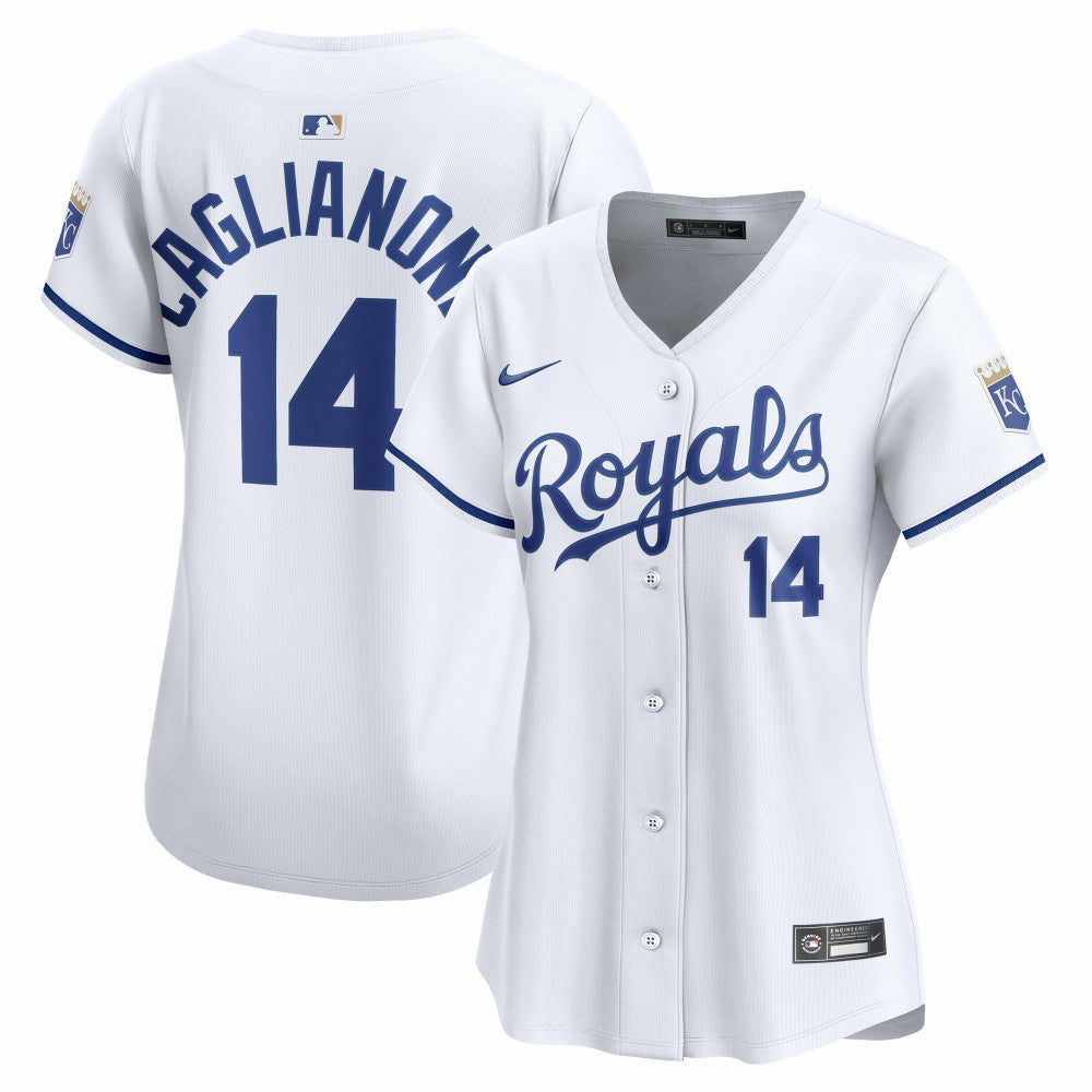 Jac Caglianone Kansas City Royals Nike Women's Home Limited Player Jersey - White Jerseys