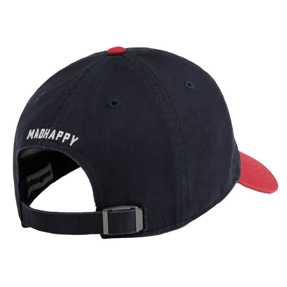 Atlanta Braves Madhappy x MLB Unisex Dad Adjustable Hat - Navy/Red Hats