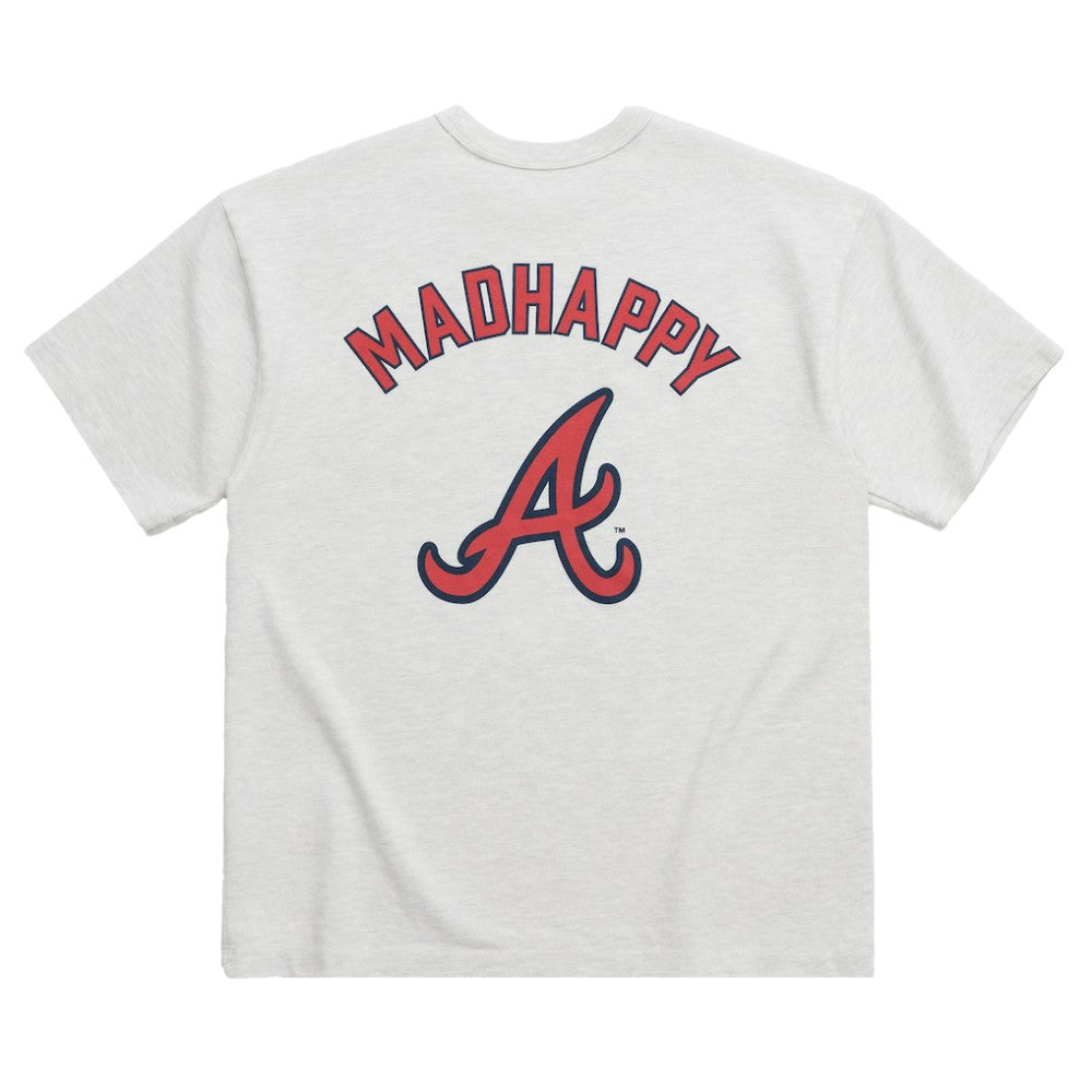 Atlanta Braves Madhappy x MLB Unisex Heavyweight T-Shirt - Heather Gray T-shirts