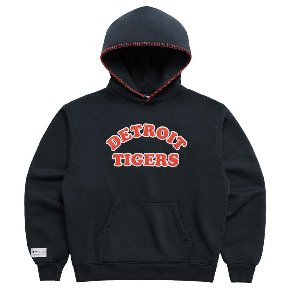 Detroit Tigers Madhappy x MLB Unisex Heavyweight Fleece Pullover Hoodie - Navy Hoodies