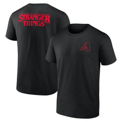 Arizona Diamondbacks Stranger Things Graphic T-Shirt - Black T-shirts