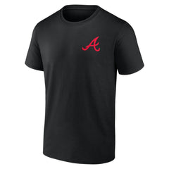 Atlanta Braves Stranger Things Graphic T-Shirt - Black T-shirts