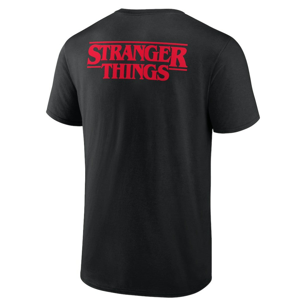 Detroit Tigers Stranger Things Logo Lockup T-Shirt - Black T-shirts