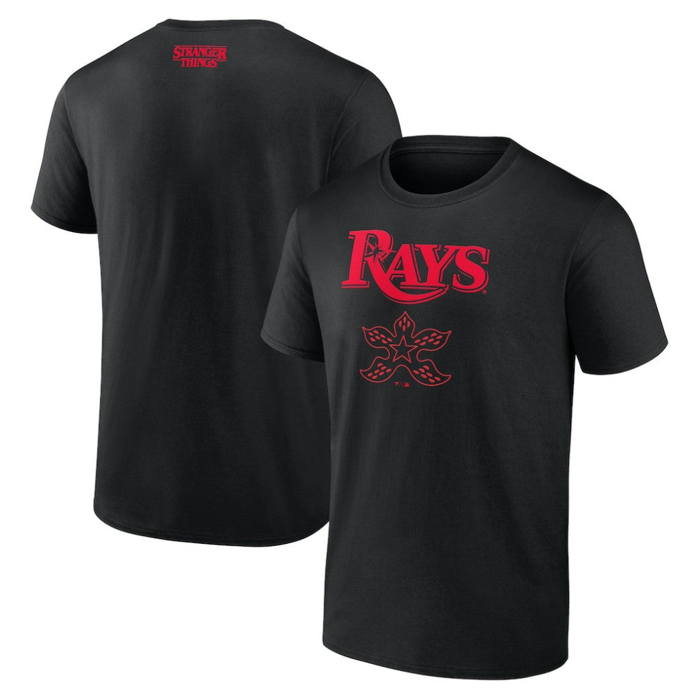 Tampa Bay Rays Stranger Things Demogorgan T-Shirt - Black T-shirts