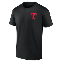 Texas Rangers Stranger Things Graphic T-Shirt - Black T-shirts