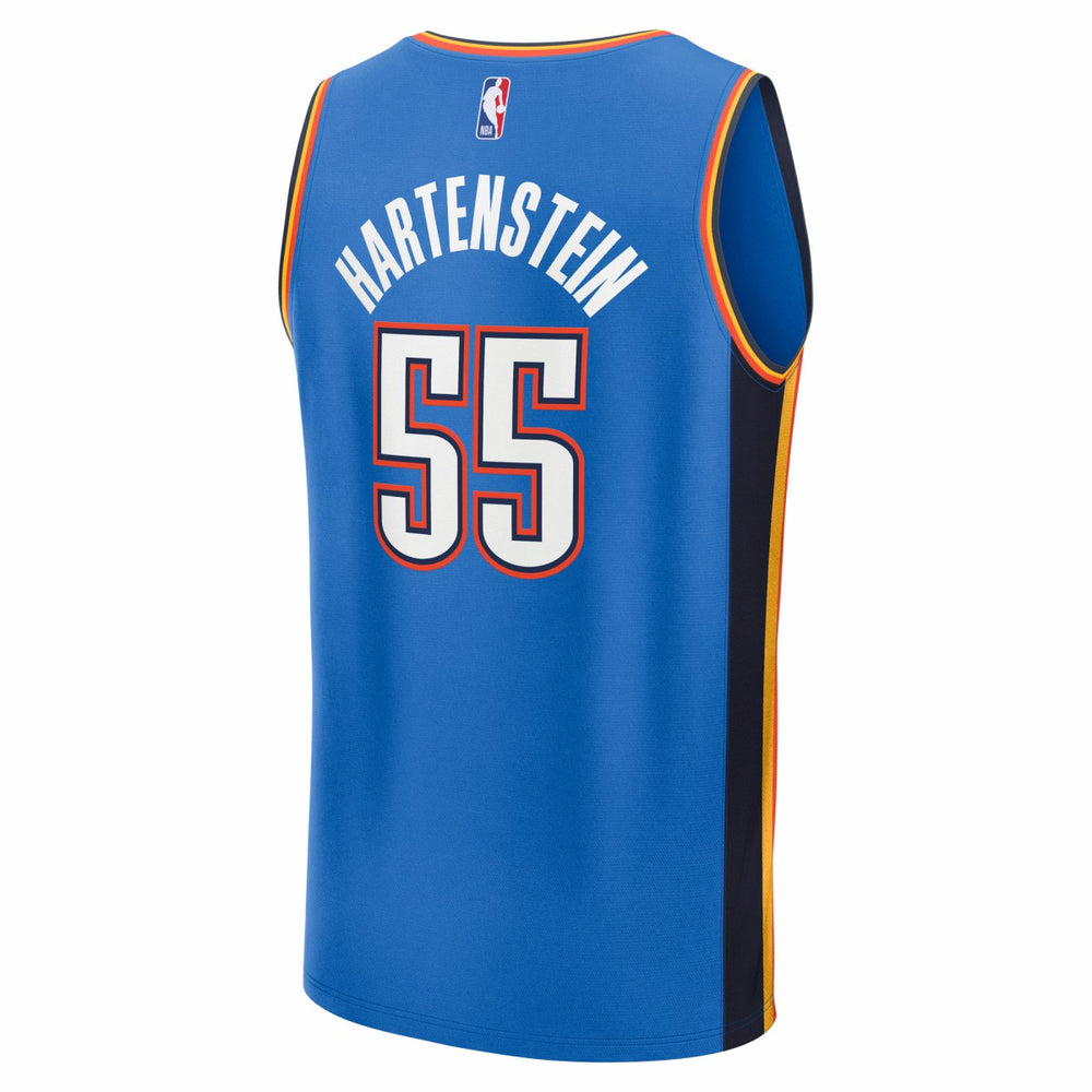 Isaiah Hartenstein Oklahoma City Thunder 2025 NBA Finals Champions Fast Break Replica Player Jersey Blue Icon Edition - Fanatics