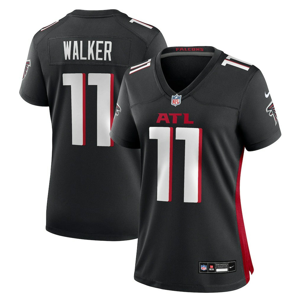 Jalon Walker Atlanta Falcons Women's Team Game Jersey - Black Jerseys