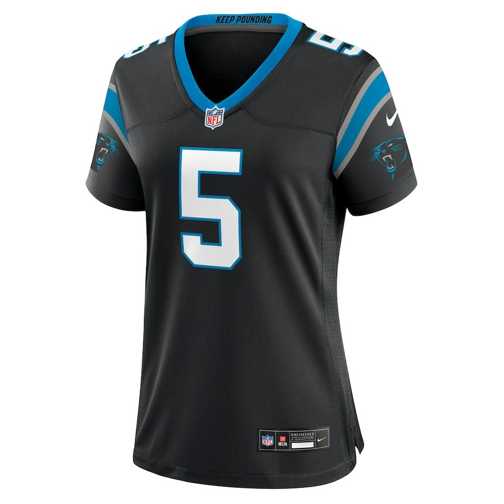 Rico Dowdle Carolina Panthers Women's Team Game Jersey - Black Jerseys