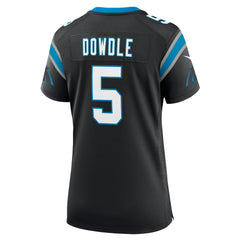 Rico Dowdle Carolina Panthers Women's Team Game Jersey - Black Jerseys