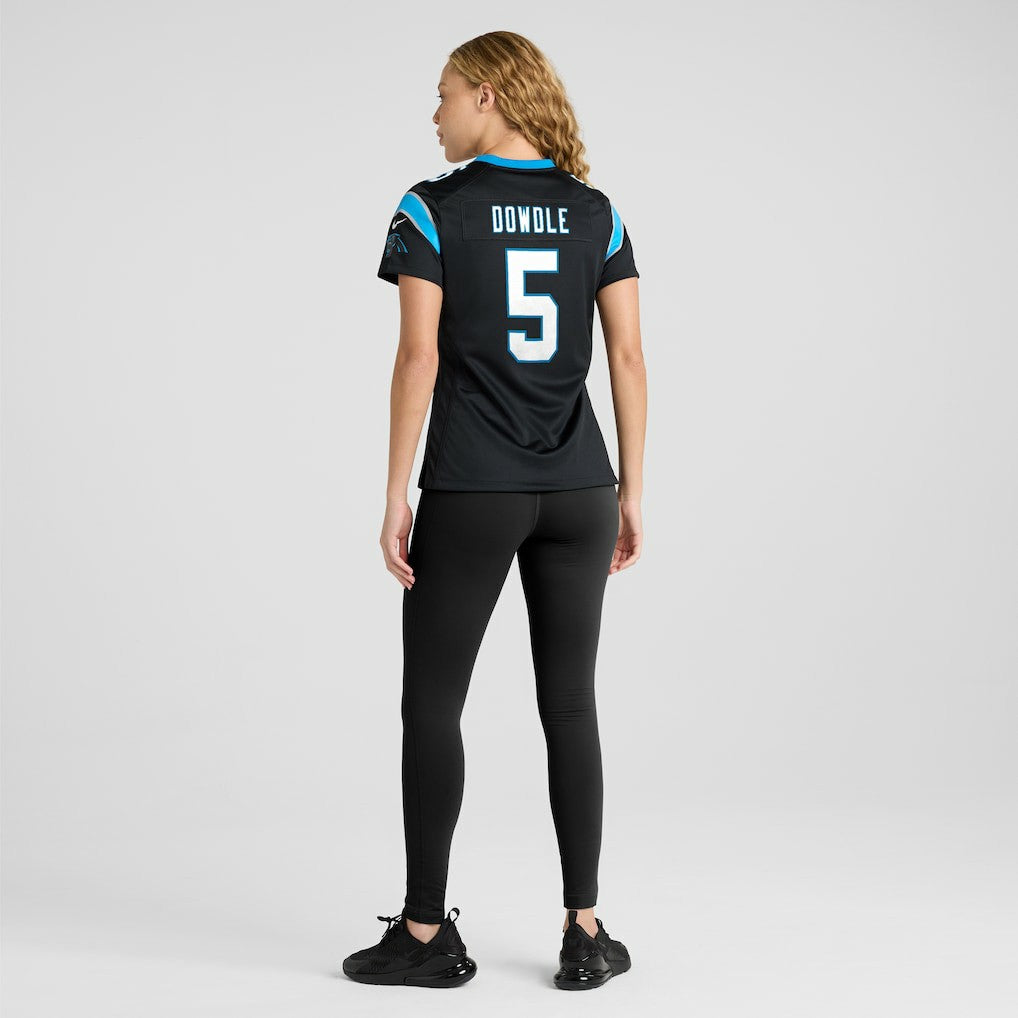 Rico Dowdle Carolina Panthers Women's Team Game Jersey - Black Jerseys
