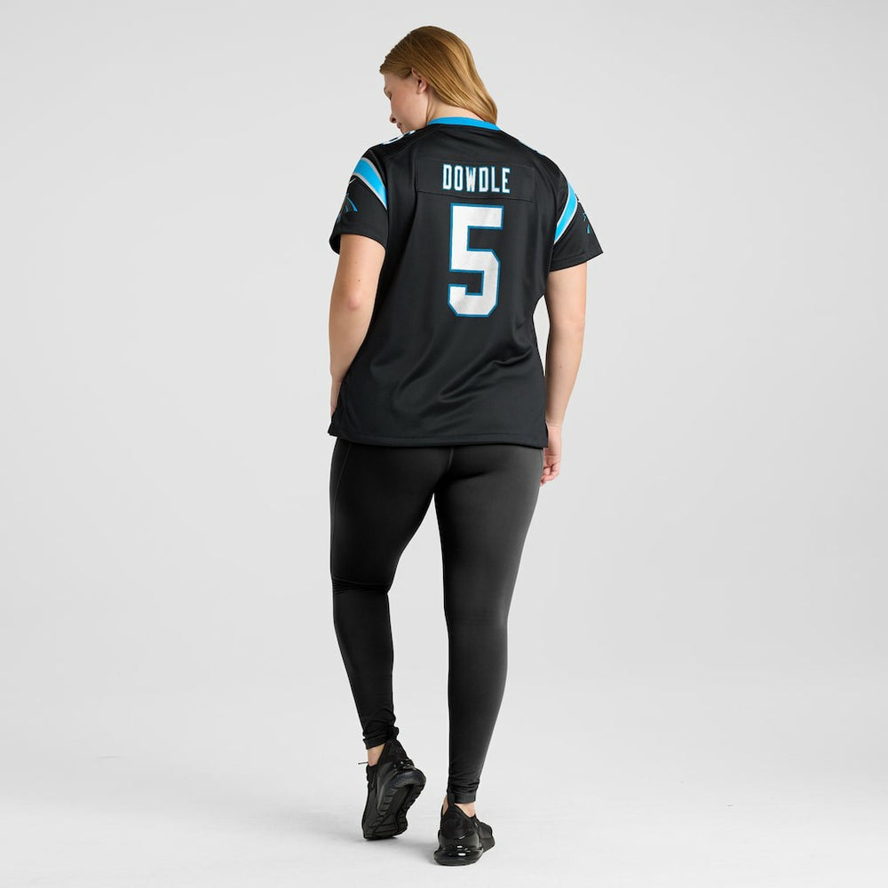 Rico Dowdle Carolina Panthers Women's Team Game Jersey - Black Jerseys